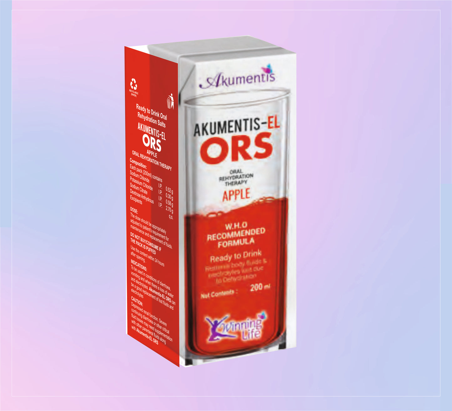 Akumentis-El Sachets 75X1X21.8Gm 75X1X21.8GM Sodium Chloride 2.6 G + Potassium Chloride 1.5 G + Sodium Citrate 2.9 G + Dextrose 13.5 G by Akumentis