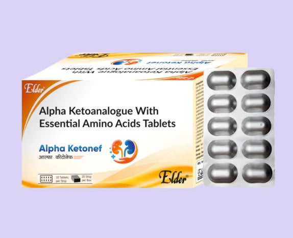 ALPHA KETONEF  TABS 10'S ( Alpha Ketoanalogues,Essential Amino Acid ) by Elder