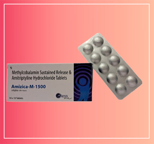 Methycobalamin 1500 Mcg, Amitriptyline Hcl 10 {Rate of 10 Tab} by Dellwich