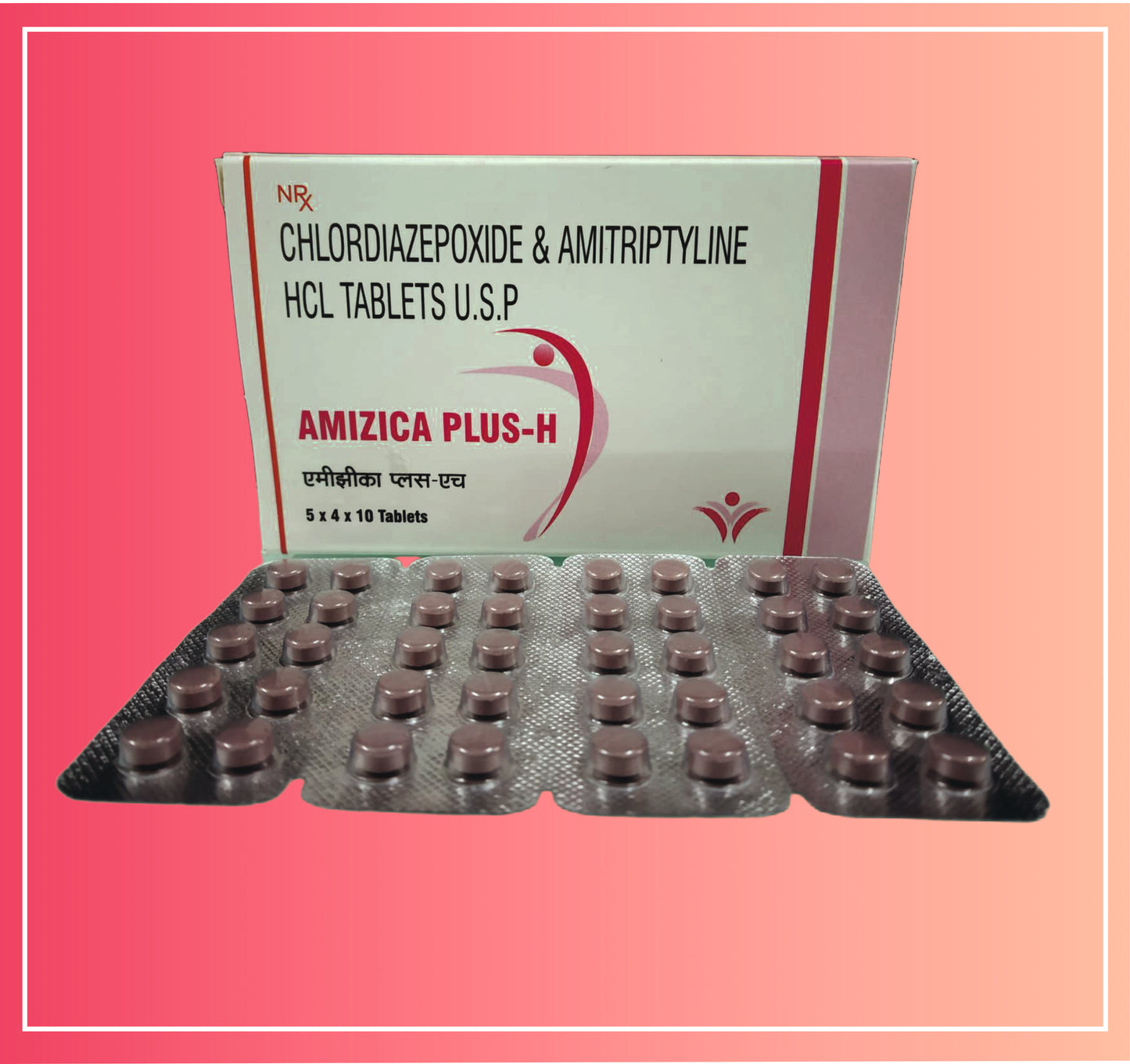 Chlordiazepoxide 5, Amitriptyline Hcl 12.5 pack of 5x4x10 Tab by Dellwich