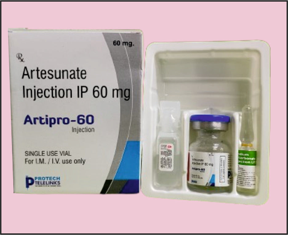 ARTIPRO 60 VIAL+WFI ( Artesunate (60Mg) ) by Protech