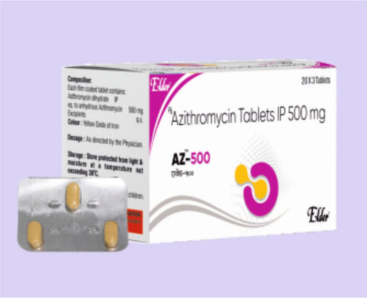 AZ 500 MG TABS 3'S ( Azithromycin 500 mg ) by Elder