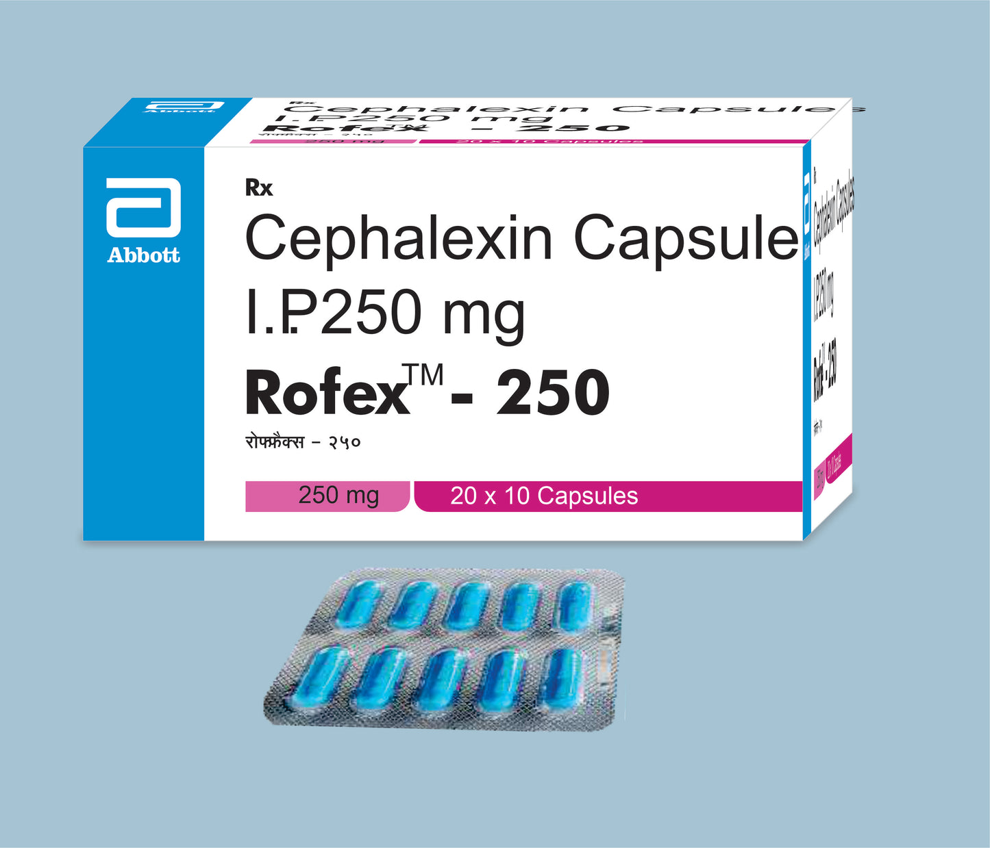 Rofex 250mg Capsules 10Caps Cephalexin 250mg by Abbott