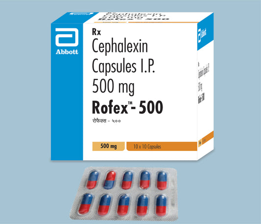 Rofex 500mg Capsules 10Caps Cephalexin 500mg by Abbott