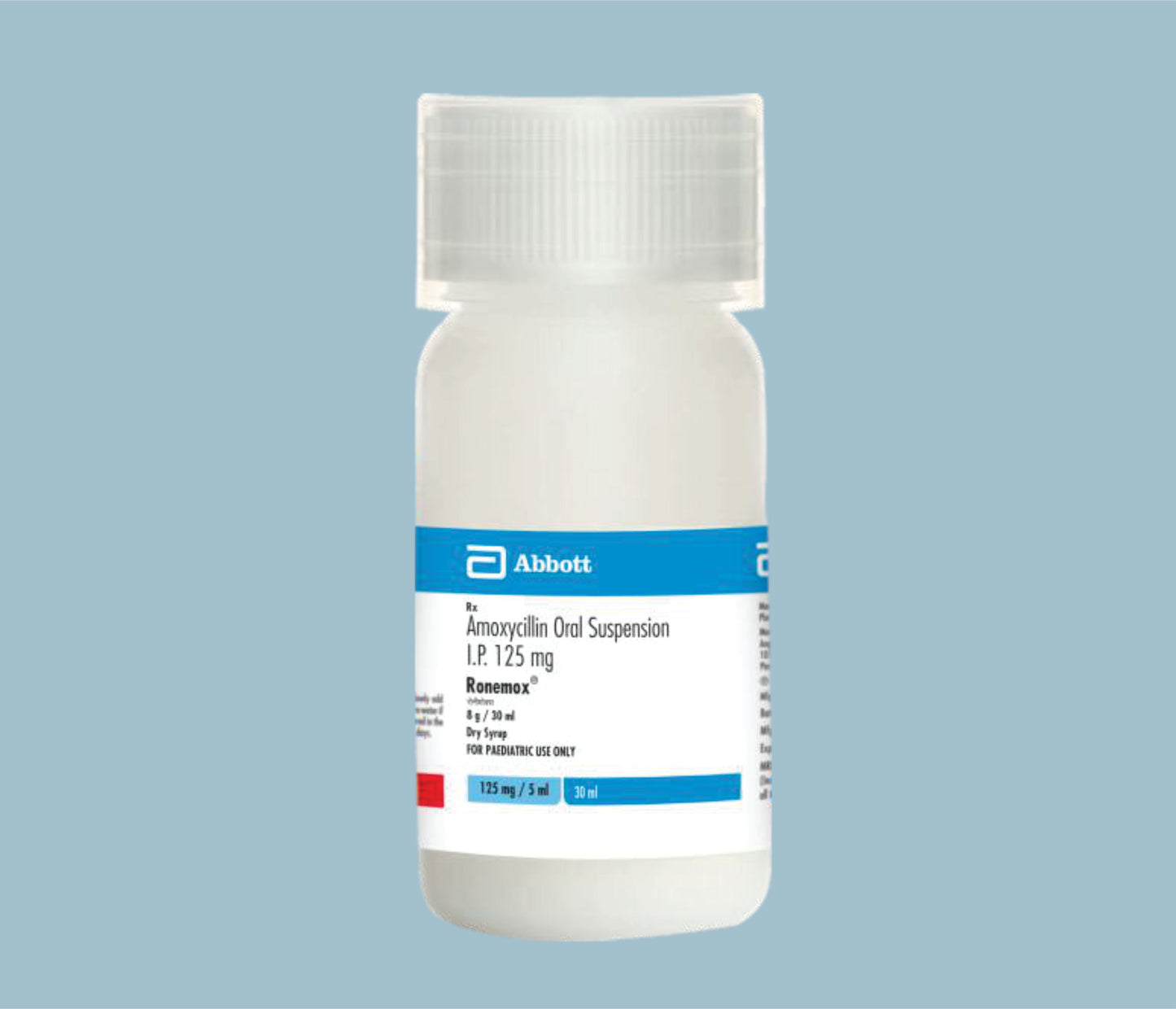 Ronemox Dry Syrup 30ml (30ml) (Amoxycillin Oral Suspension 125mg) by Abbott