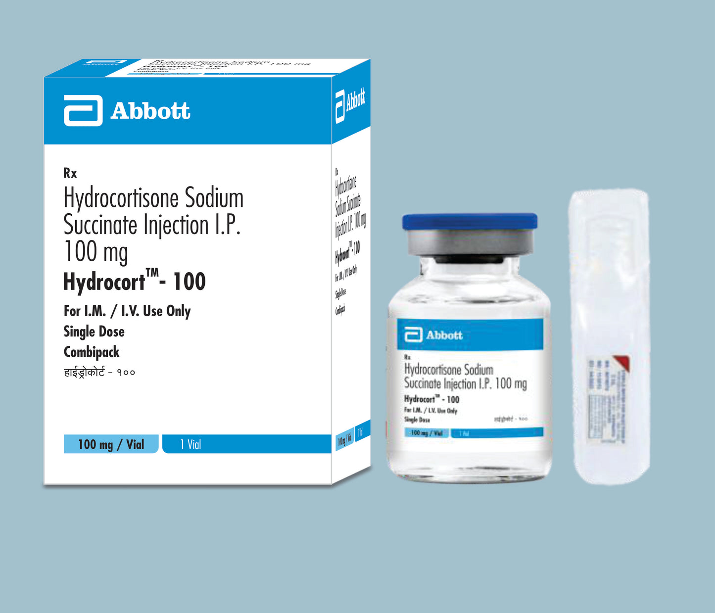 Hydrocort - 100 Injection (Vial+wfi) (Hydrocortisone Sodium 100mg) by Abbott