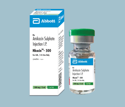 Nkacin 500 Injection 2ml Amikacin Sulphate 500mg by Abbott