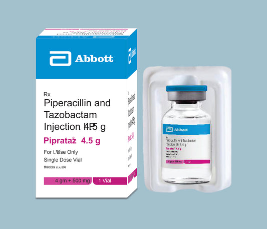 Piprataz 4.5g Injection 1 vial Piperacillin 4000mg & Tazobactam 500mg by Abbott