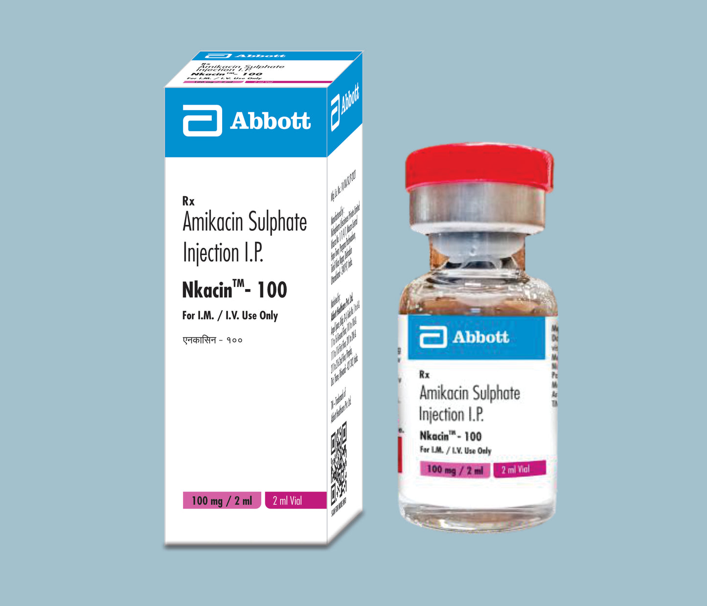 Nkacin - 100 2ml (2 ml) (Amikacin Sulphate 100mg) by Abbott