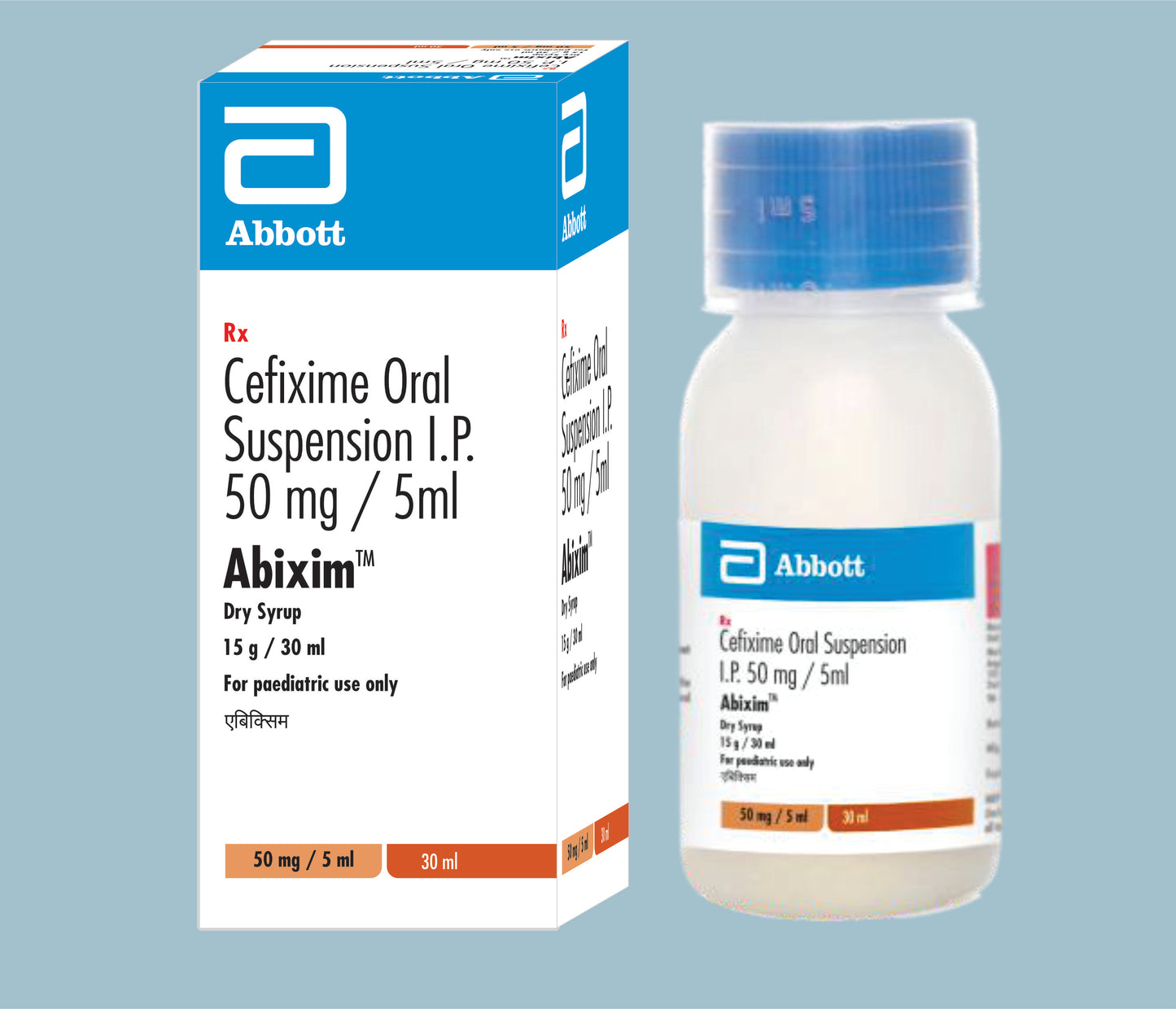 Abixim DS 30ml (30 ml) (Cefixime 50mg) by Abbott