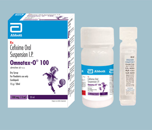 Omnatax O 100 Dry Syrup 30ml Cefixime 100mg by Abbott
