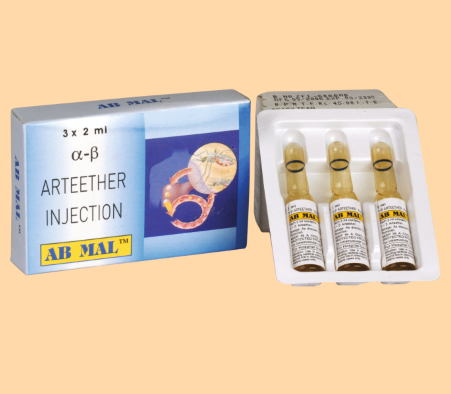 AB MAL INJECTION 150 MG/2ML (2ml Alpha-Beta Arteether 150 mg by Alkem