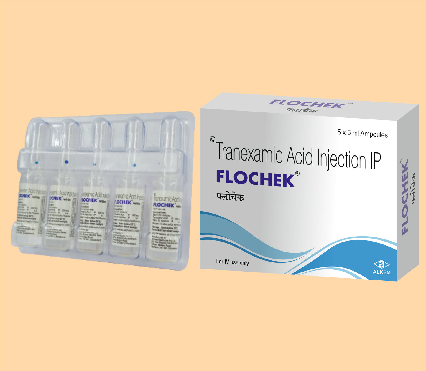 FLOCHEK INJ (5ML) (5ml Tranexamic Acid 500 mg by Alkem