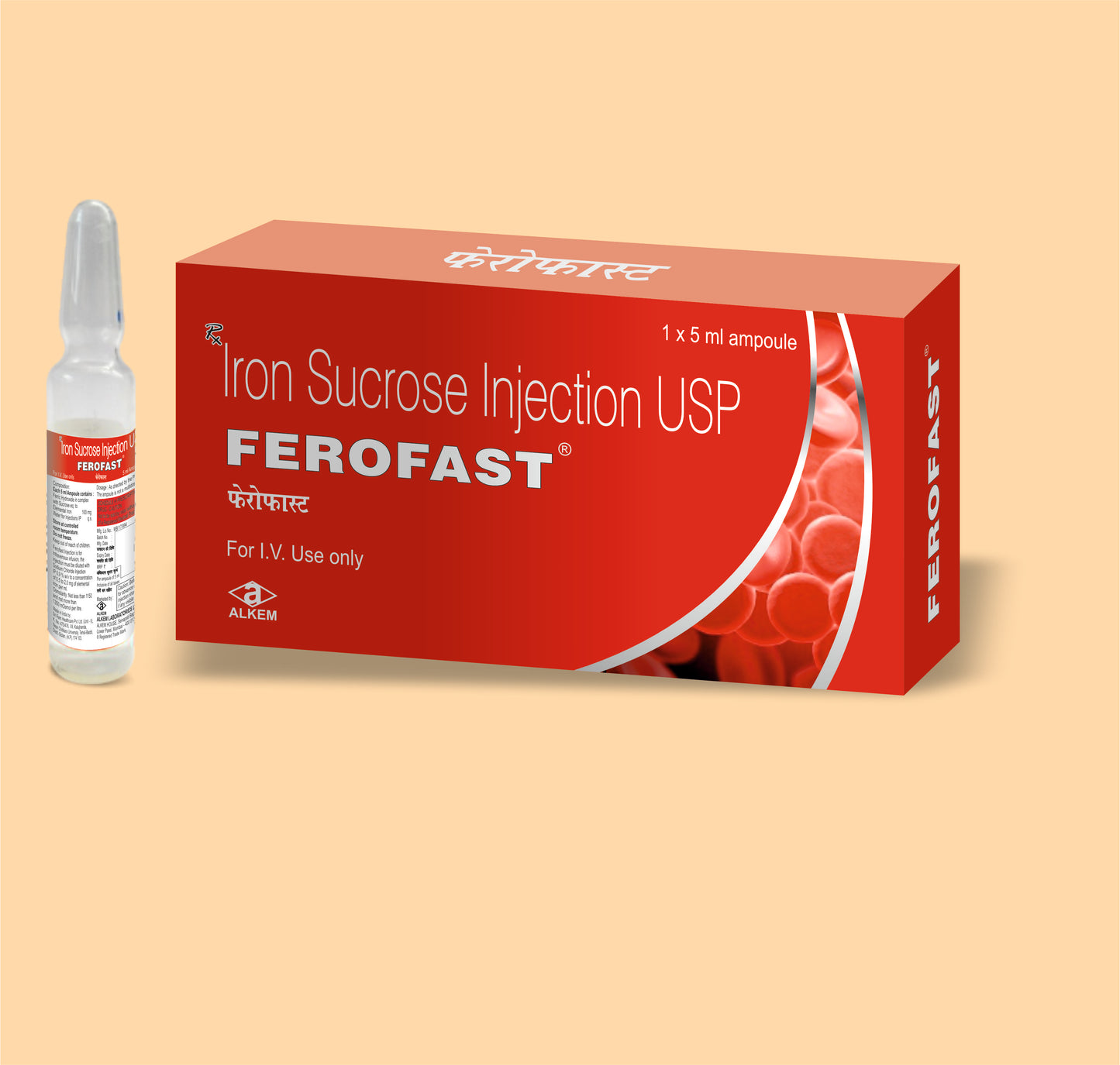 FEROFAST INJ (5ML) (Iron Sucrose) by Alkem