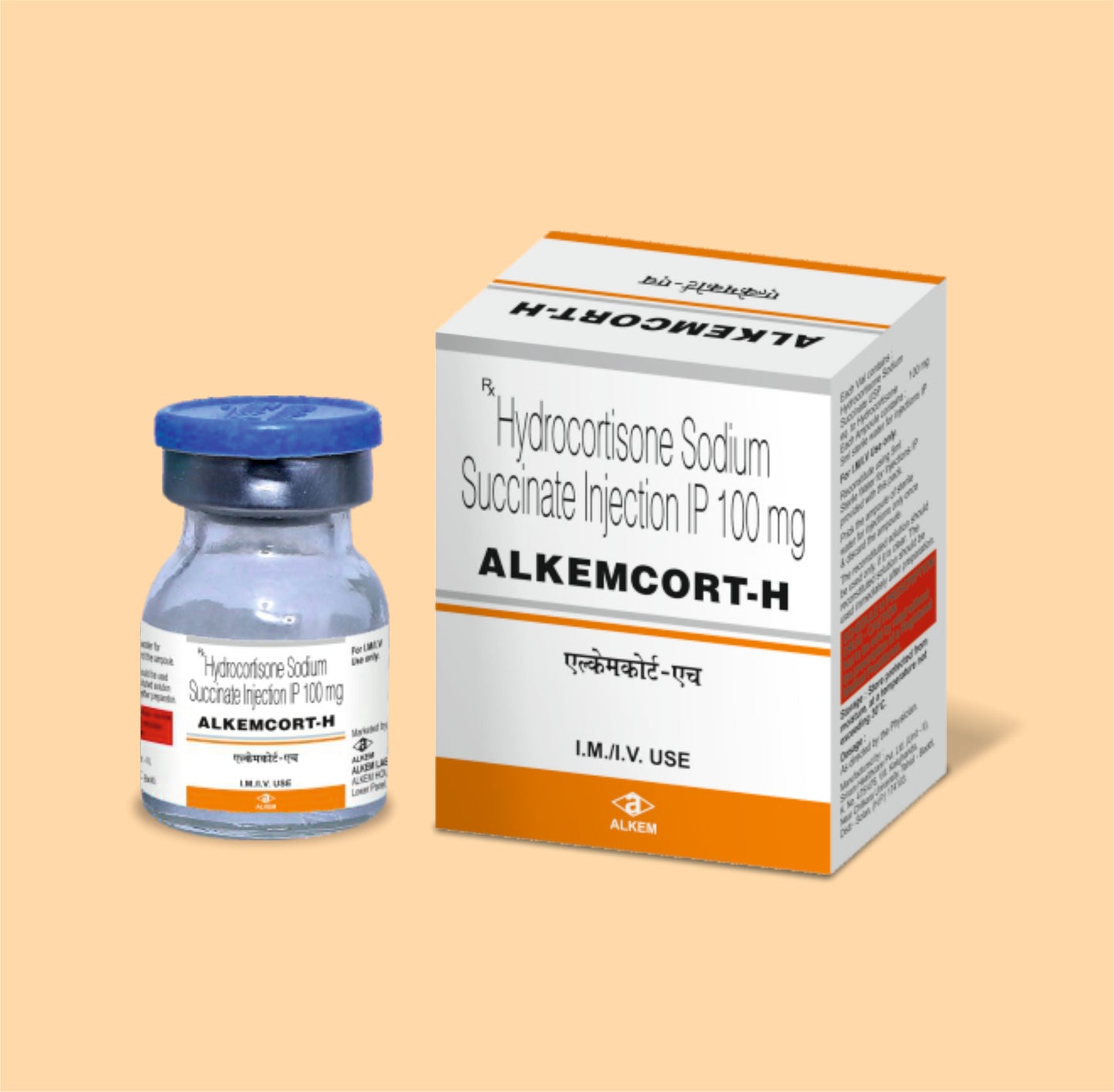 Alkemcort-H (7.5Ml) 7.5 ml vialHydrocortisone Sodium Succinate 100 Mg by Alkem