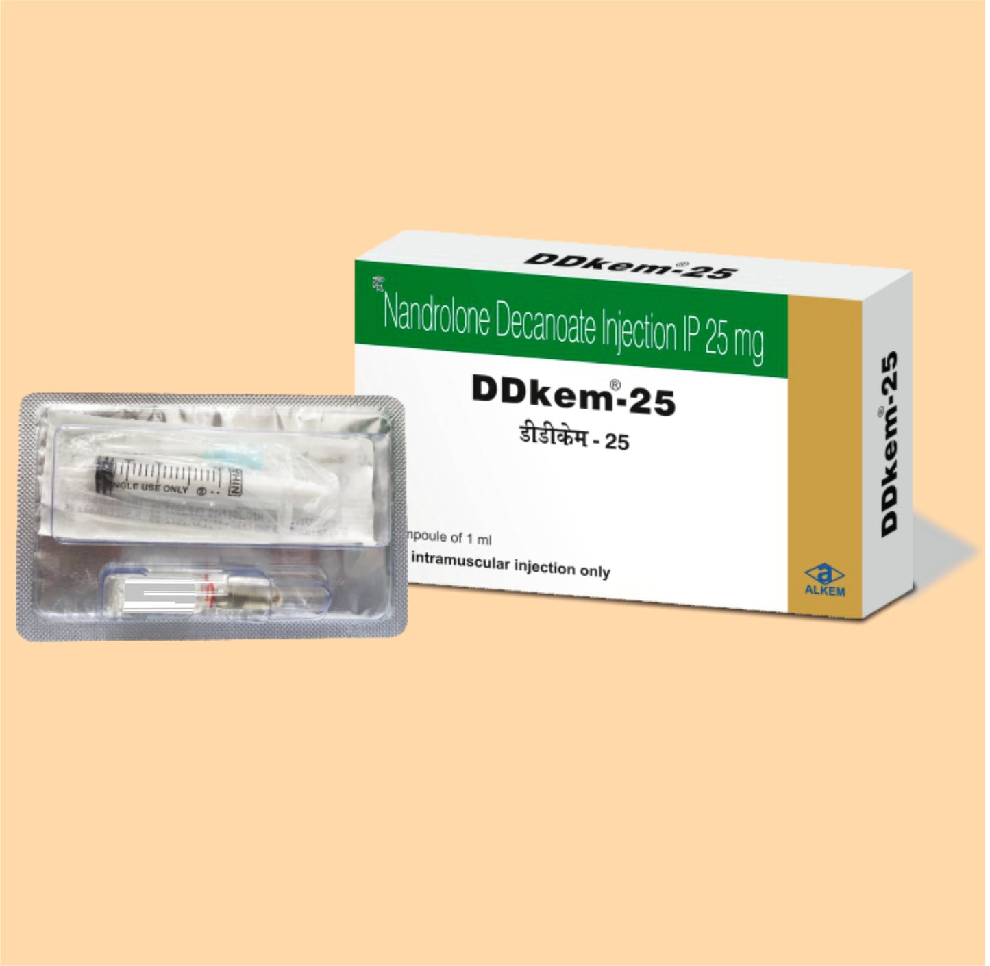 DDKEM 25 (1ML) AMPOULE (1ml Nandrolone Decanoate 25 mg by Alkem