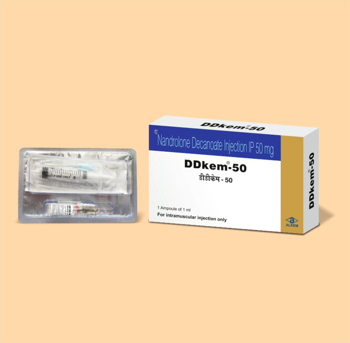 Ddkem 50 (1Ml) Ampoule 1mlNandrolone Decanoate 50 Mg / Ml by Alkem