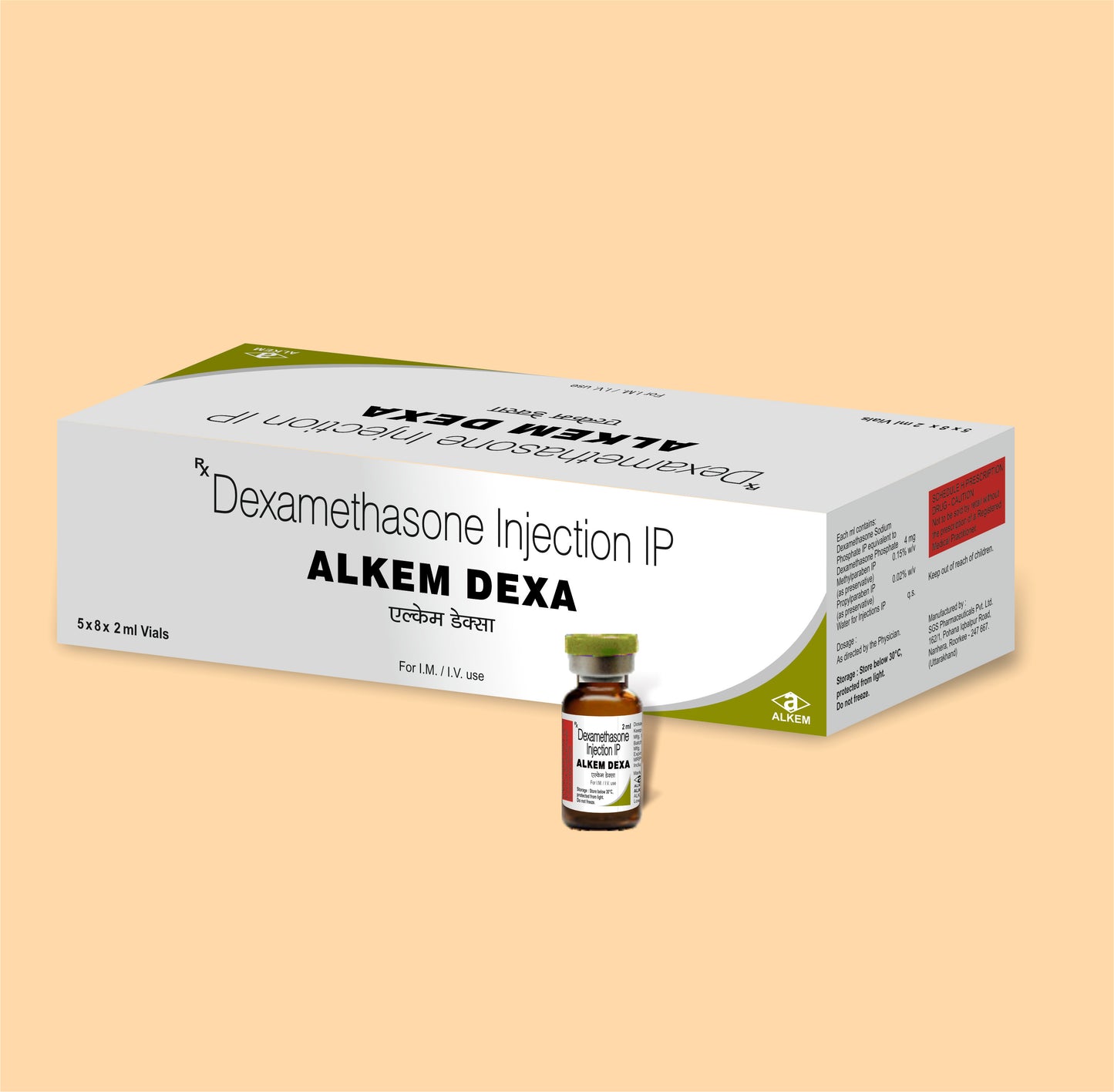 Alkem Dexa Injection (2Ml) Vial 2ml VialDexamethasone 4Mg/Ml by Alkem