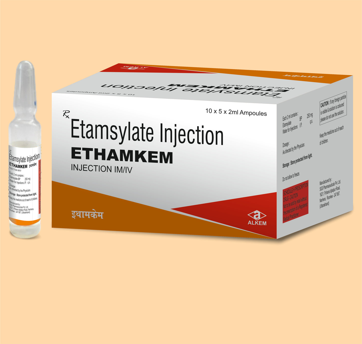 ETHAMKEM (2ML AMPOULE) (2ml Etamsylate Injection by Alkem