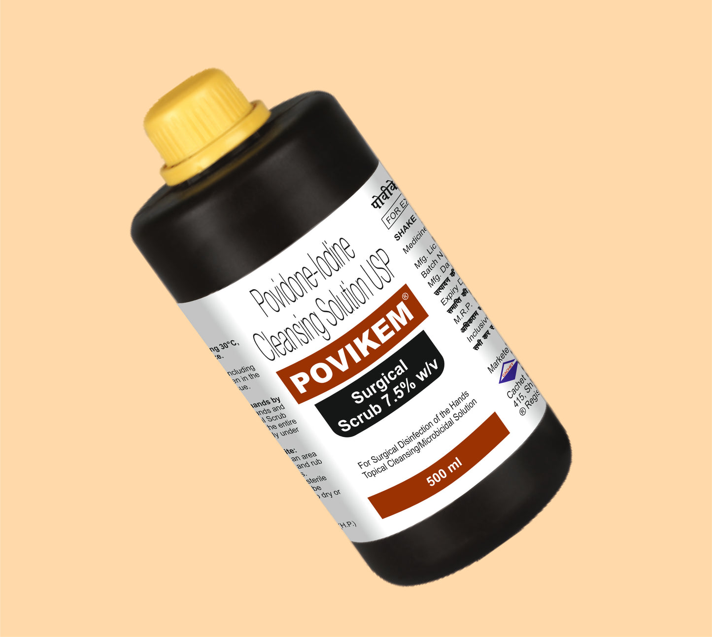 Povikem Scrub (500Ml) 500 mlPovidone – Iodine Scrub by Alkem