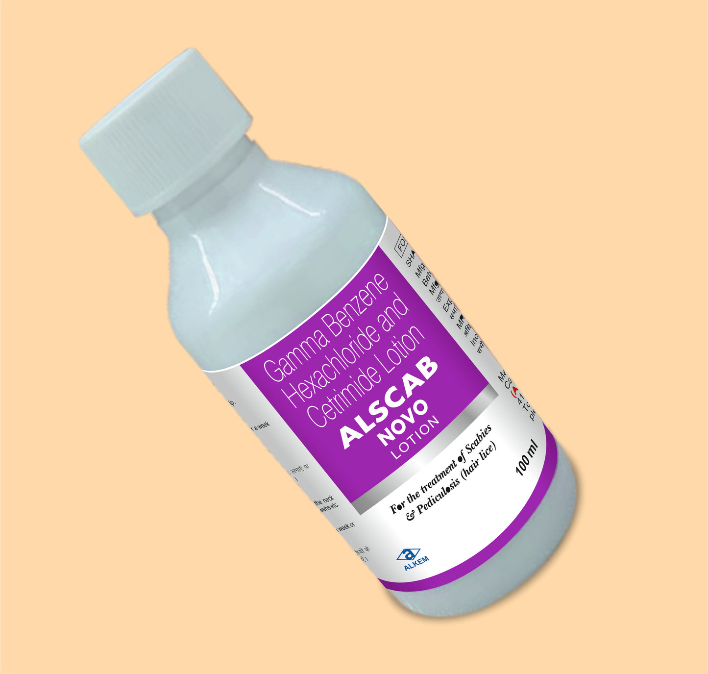 ALSCAB NOVO LOTION (100ml Gamma Benzene Hexachloride 1% w/v + Cetrimide 0.1% w/v by Alkem