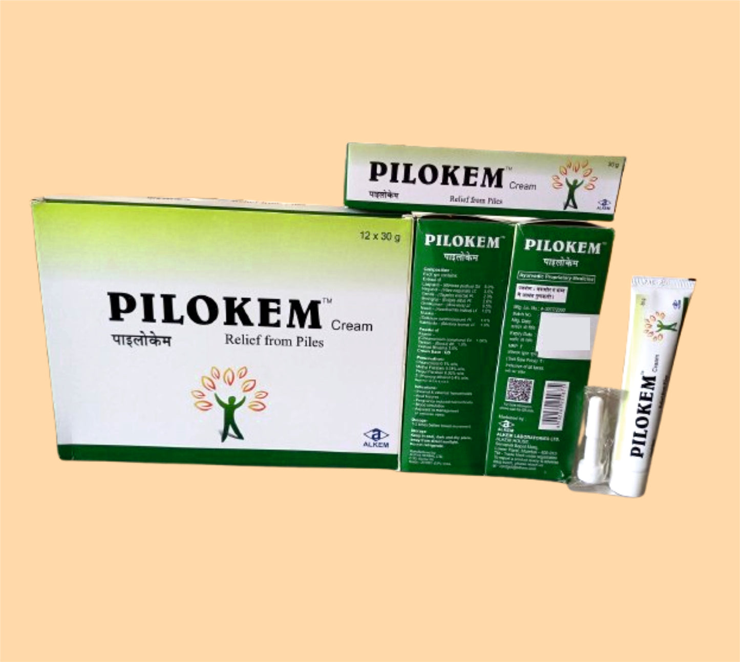 Pilokem Cream (Ayurvedic Piles Cream) by Alkem