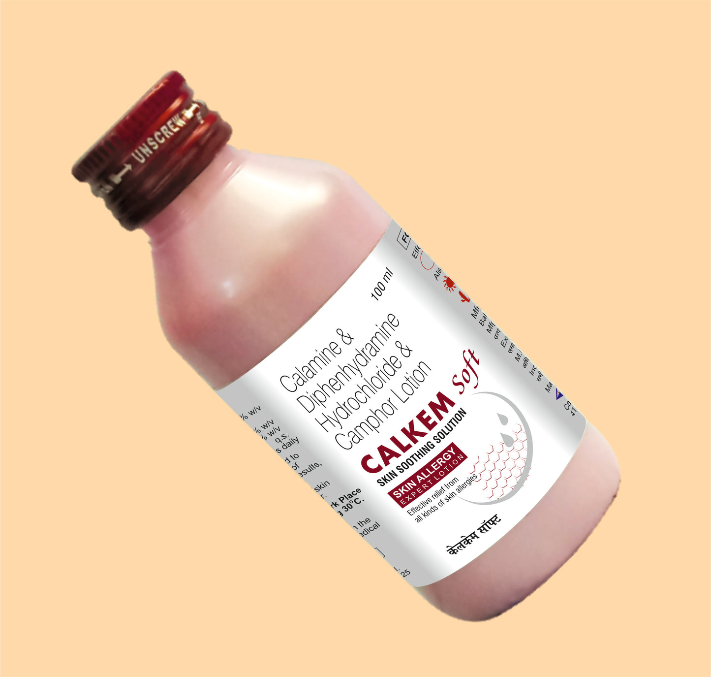 CALKEM SOFT (100ML) (Calamine + Diphenhydramine) by Alkem