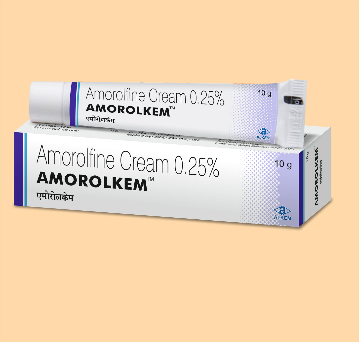 AMOROLKEM (10G) (Amorolfine 0.25%) by Alkem