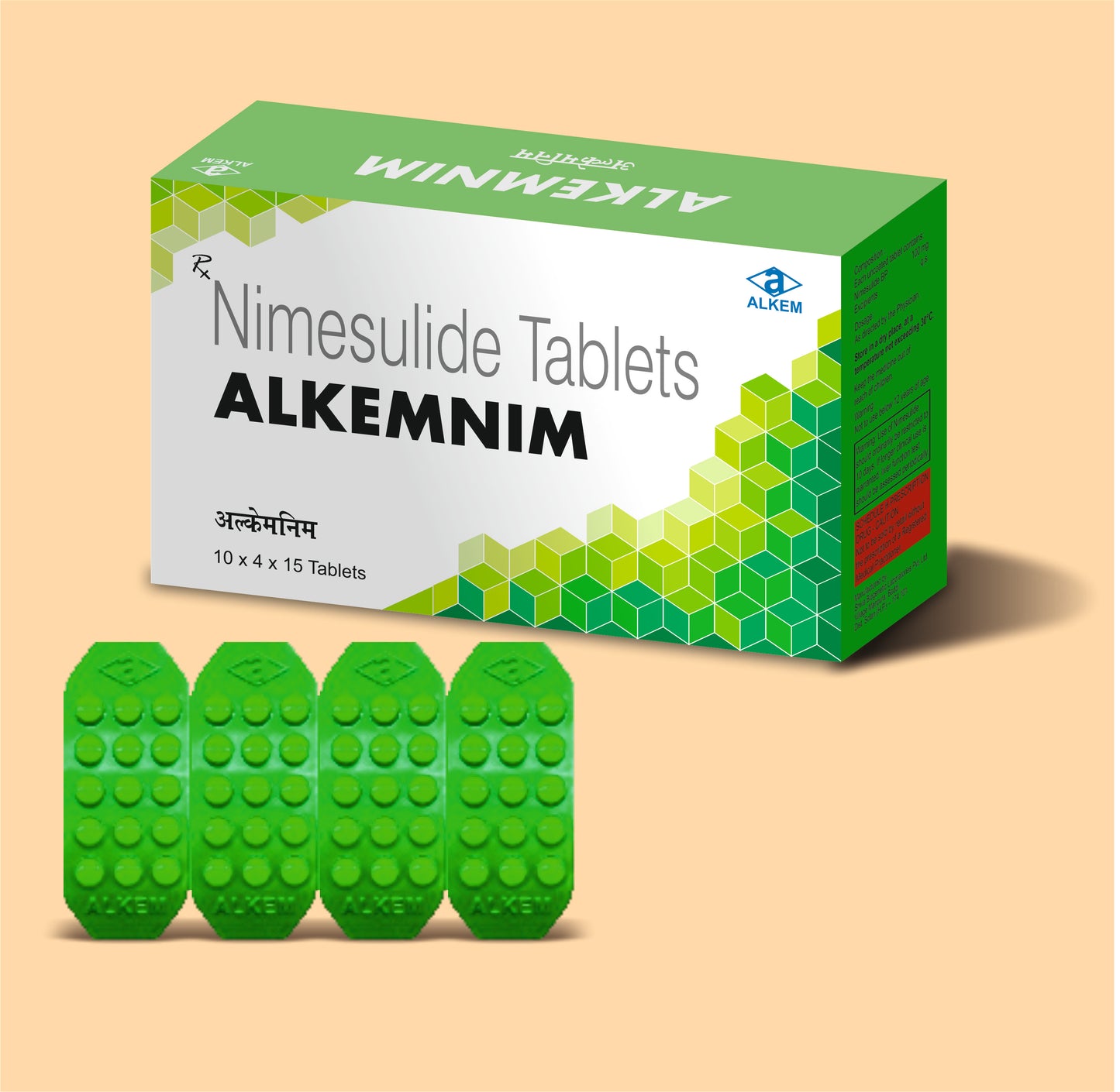 ALKEMNIM TABLETS (15'S) (15s Nimesulide 100 mg by Alkem