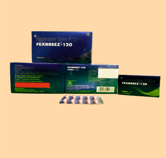 Fexbreez 120 Tablets 10'S 10'sFexofenadine Hydrochloride 120 Mg by Alkem