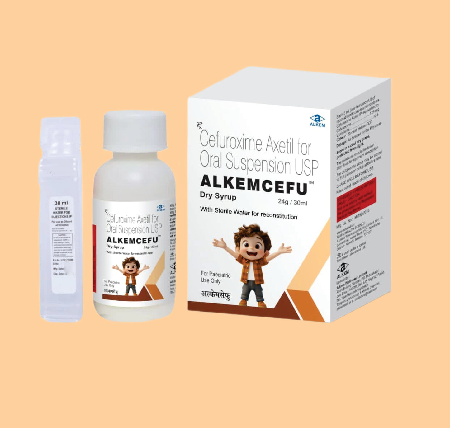 Alkemcefu Dry Syrup (30 ml Cefuroxime 125 mg by Alkem