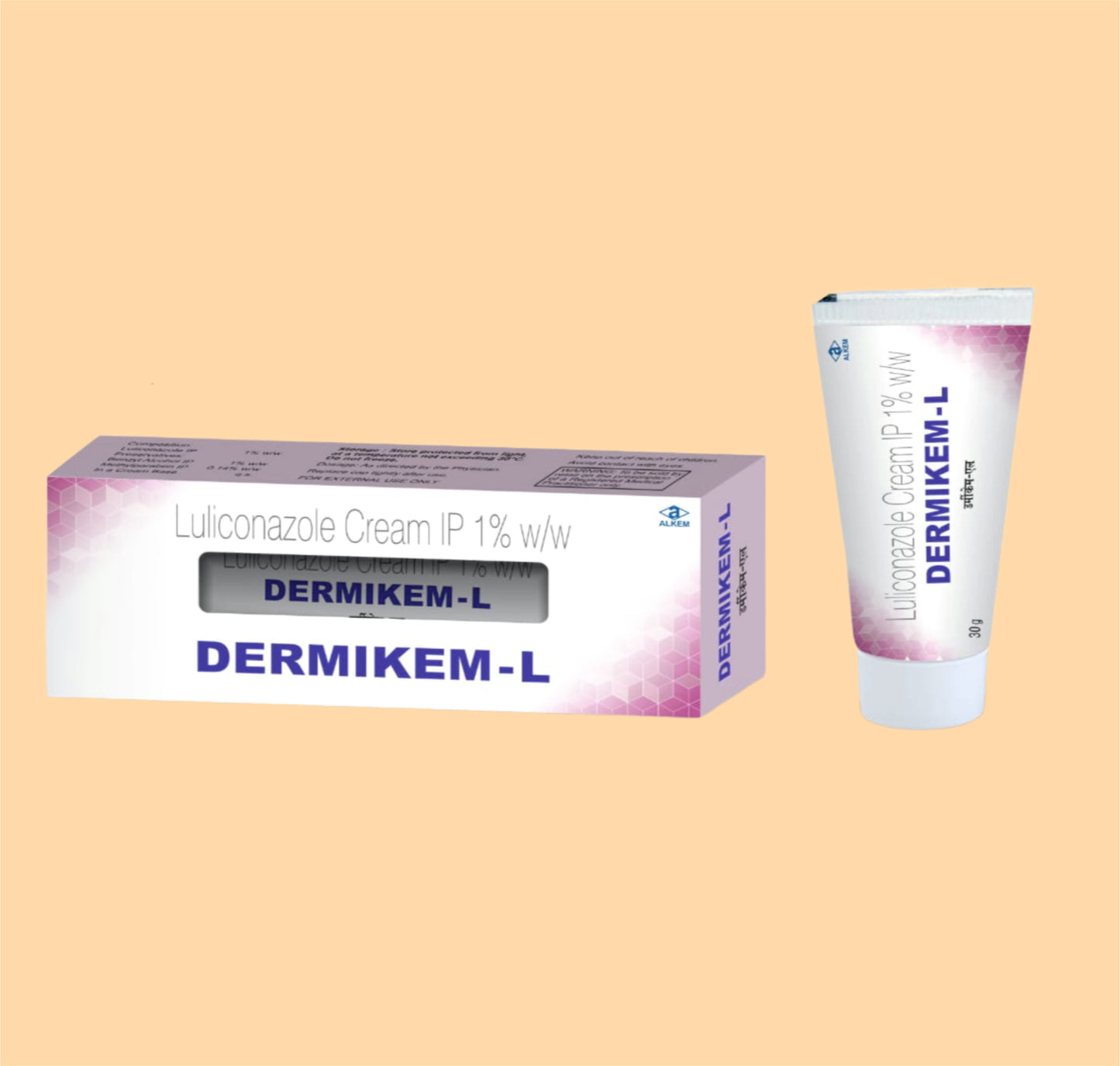 Dermikem-L Cream 30G 30 GmLuliconazole Ip 1% W/W + Benzyl Alcohol Ip 1%W/W + Methylparaben Ip 0.14% W/W by Alkem