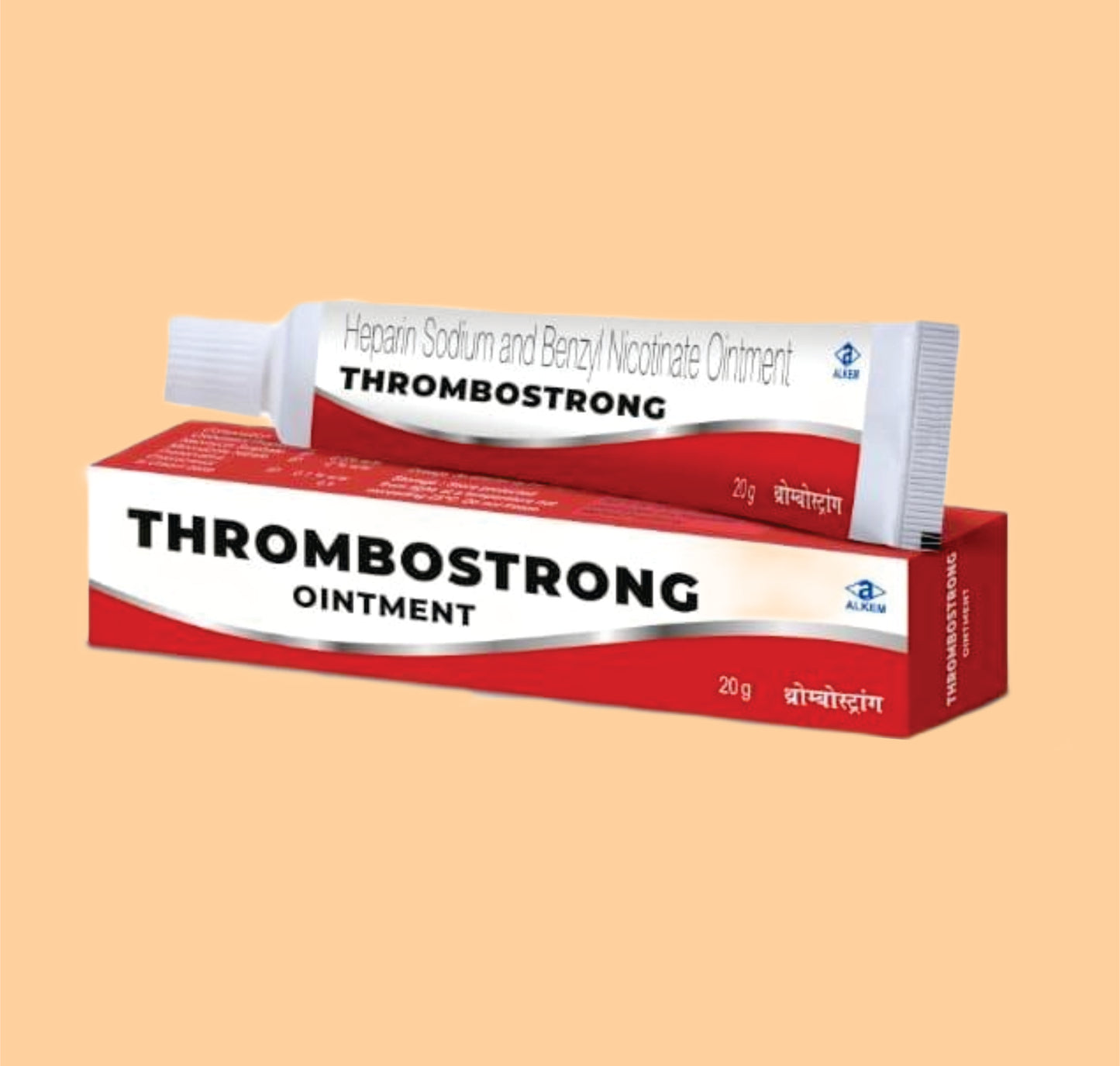Thrombostrong Ointment (20 gm Heparin Sodium + Benzyl Nicotinate by Alkem