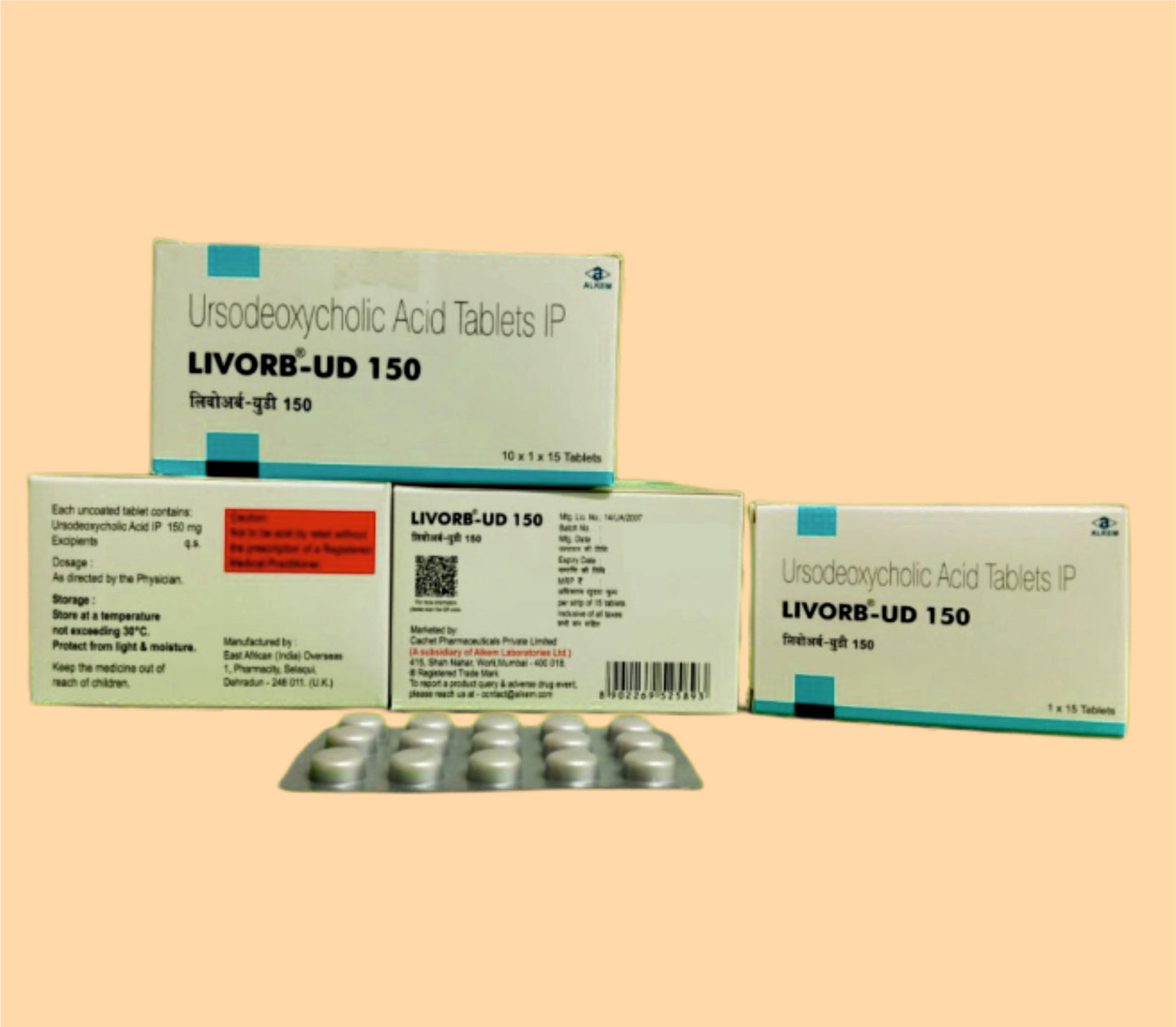 Livorb-Ud 150 Tablet 15'sUrsodeoxycholic Acid 150 Mg by Alkem