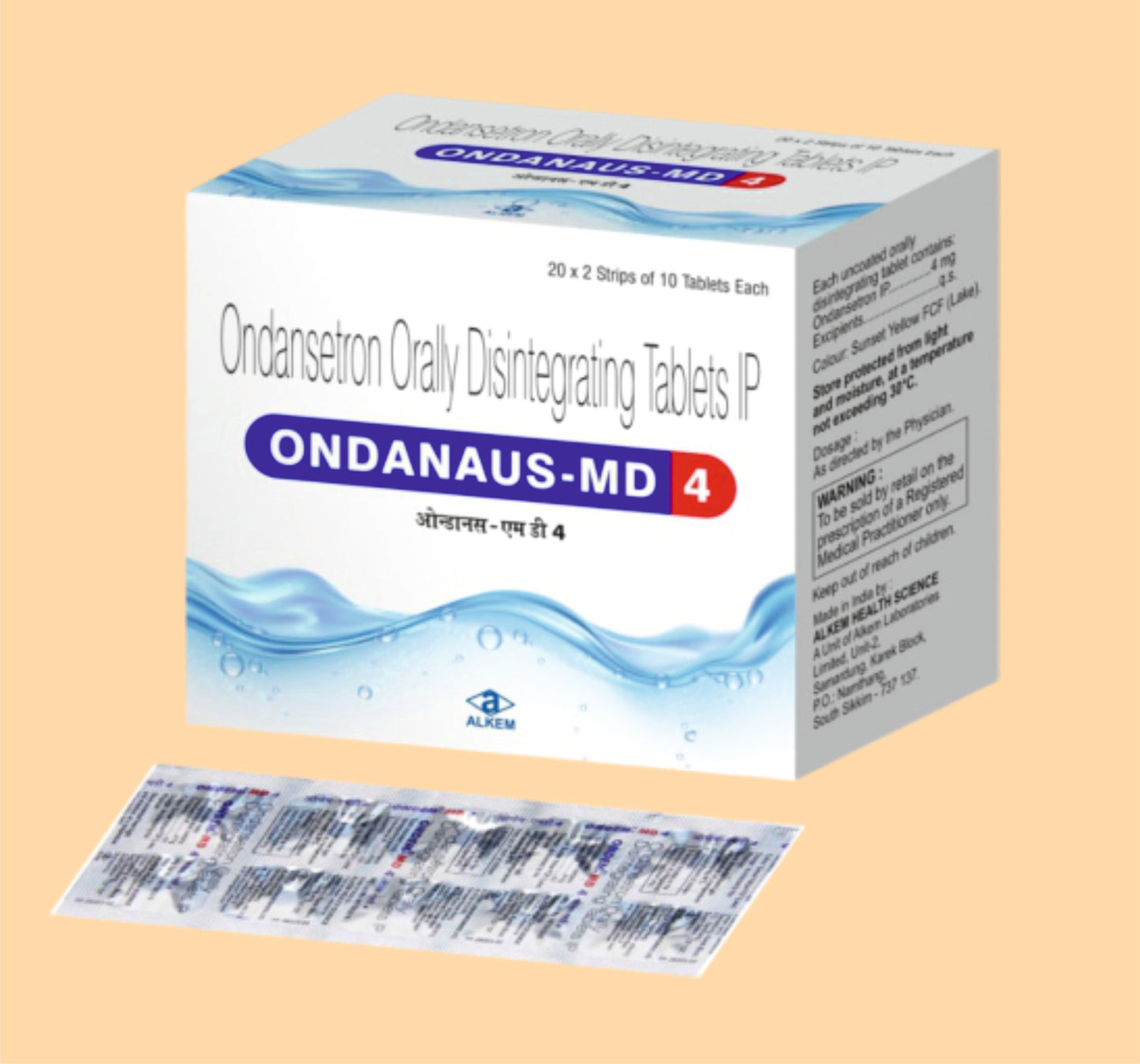 ONDANAUS MD 4 TAB (10s Ondansetron Hydrochloride 4 mg by Alkem
