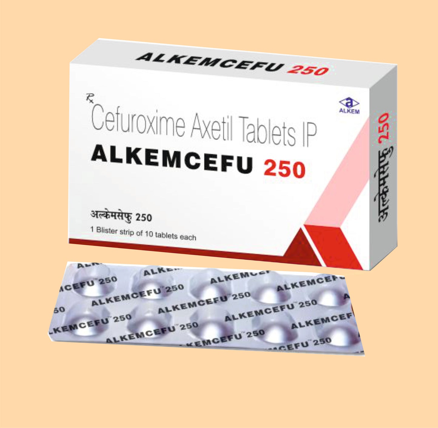 Alkemcefu 250 Tablets 10sCefuroxime 250 Mg by Alkem