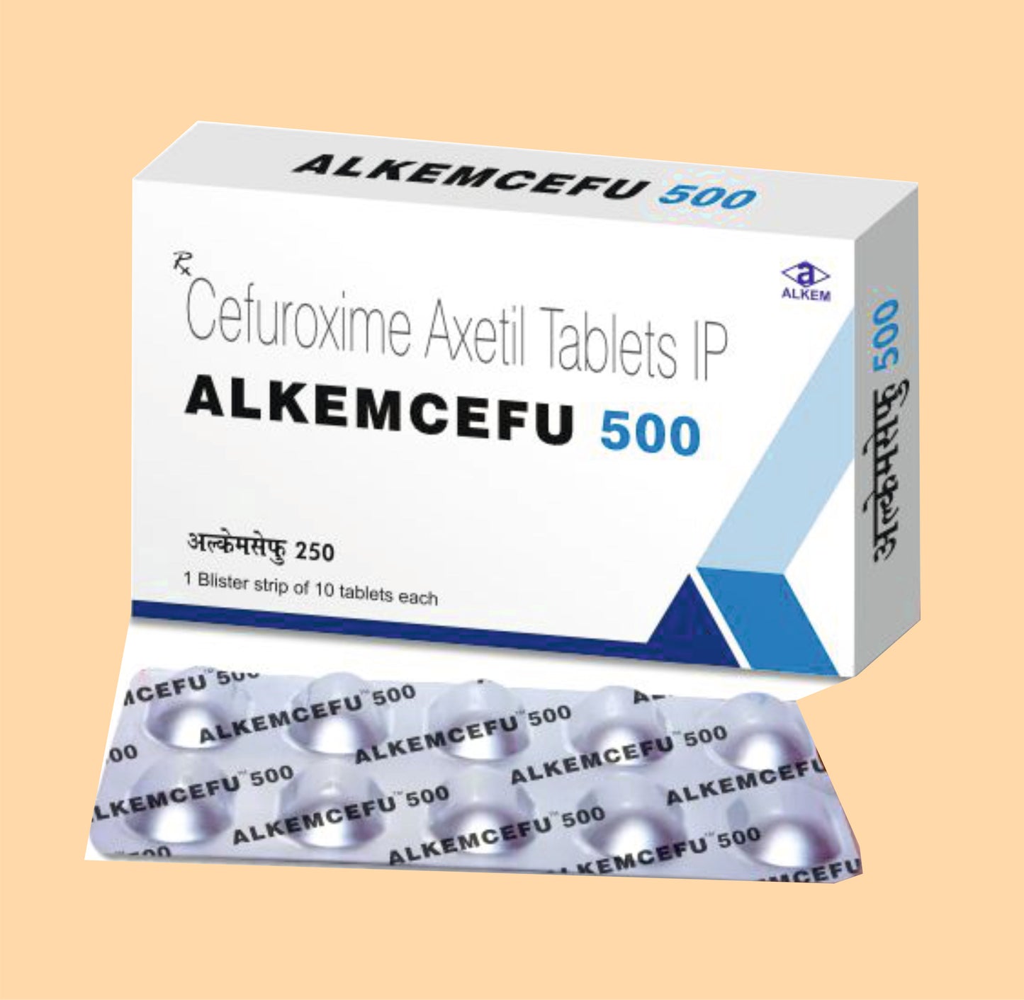 Alkemcefu 500 Tablets (10s Cefuroxime 500 mg by Alkem