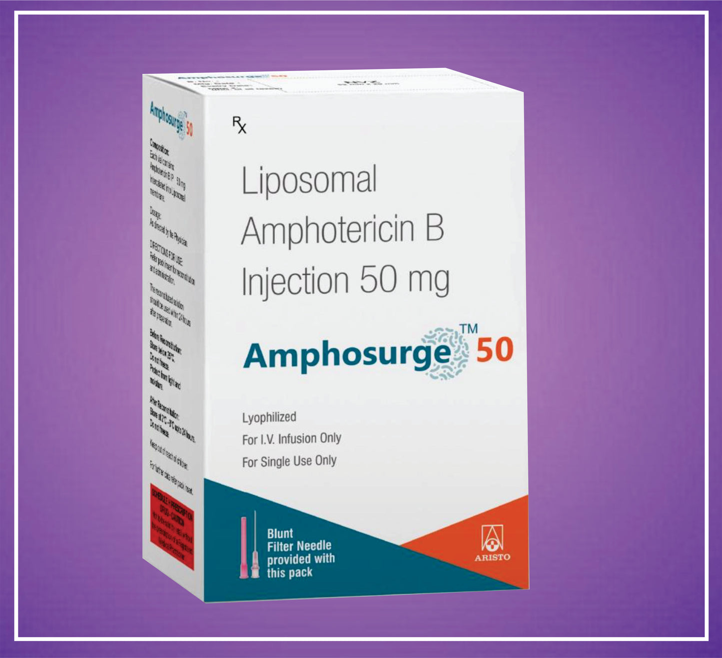 AMPHOSURGE 50mg ( Liposomal Amphotericin B Inj ) by Aristo