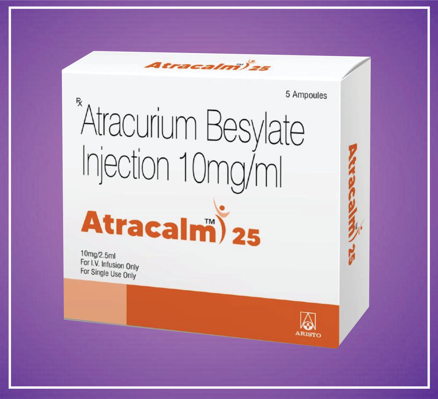 Atracalm 2.5 ( Atracurium besylate 10 mg /ml ) by Aristo