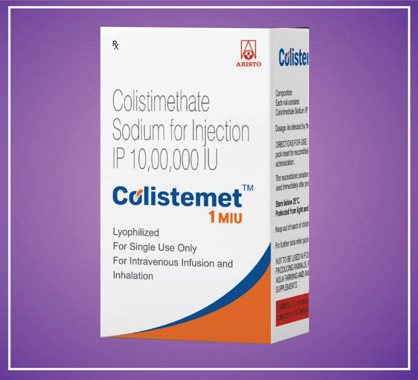 COLISTIMET 1M IU ( Colistimethate sodium for injection ) by Aristo