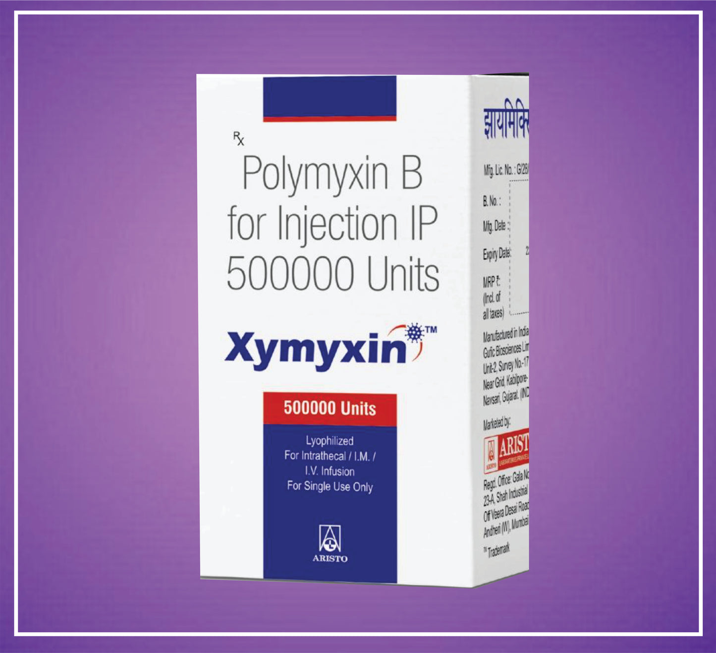 XYMYXIN 5 5.00 lac ( Polymyxin B ) by Aristo