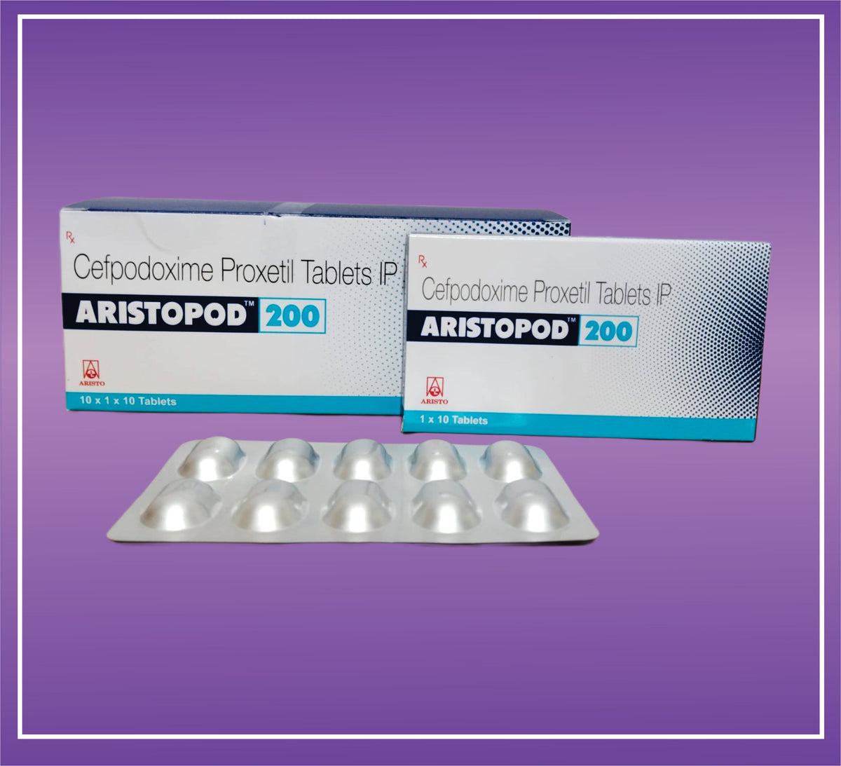 Aristopod 200 Tab (10x1x10) Cefpodoxime 200 mg Tab by Aristo