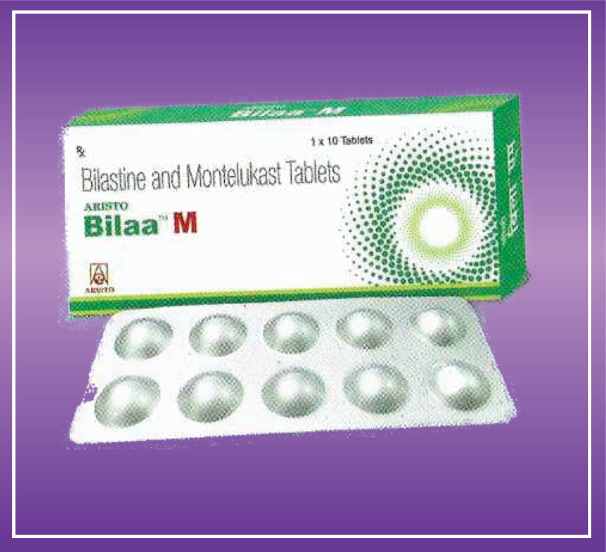 Aristo Bilaa-M Tab (10x1x10) Bilastine 20 mg, Montelukast 10 mg Tab by Aristo