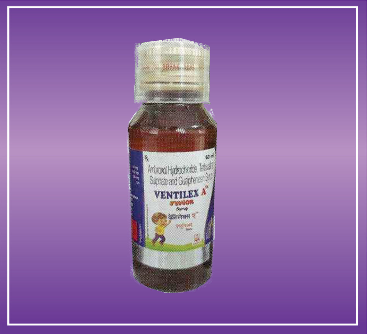 Ventilex A Junior (60ml) Ambroxol 10 mg, Terbutaline 0.5 mg, Guaiphenesin 25 mg by Aristo