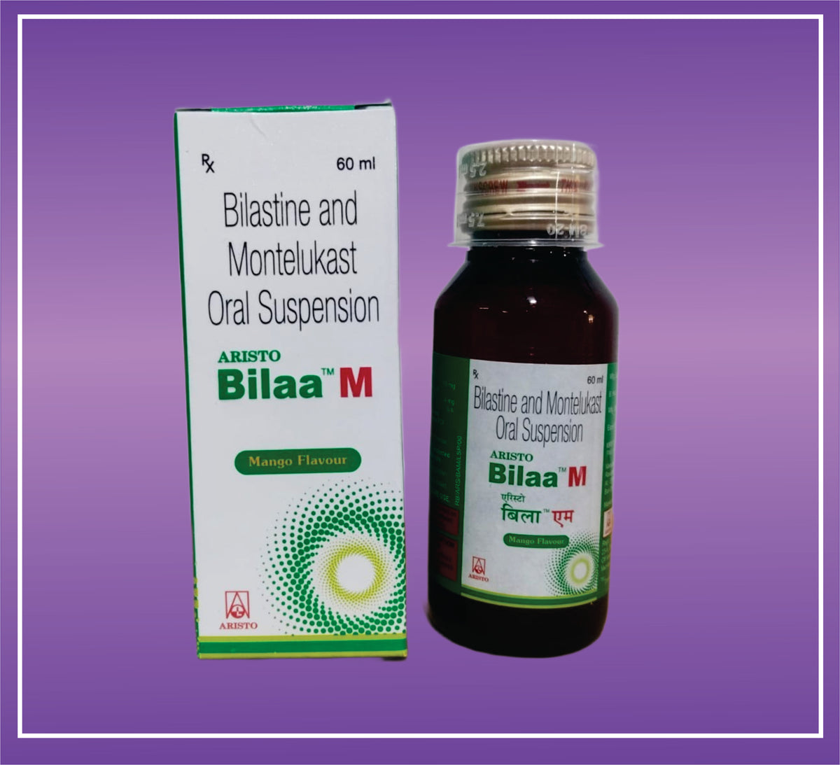 Aristo Bilaa-M Susp (60ml) Bilastine 10 mg, Montelukast 4 mg Susp by Aristo