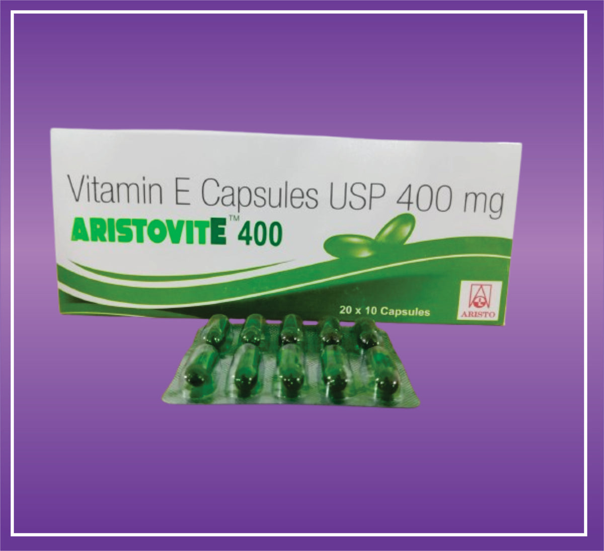 AristovitE 400 Caps (20x10) Vitamin E 400 mg Cap by Aristo
