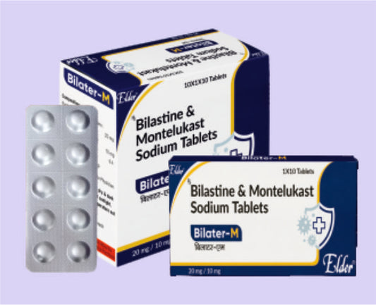 BILATER M TABS (20+10MG) 10'S ( Bilastine 20mg,Montelukast 10mg ) by Elder