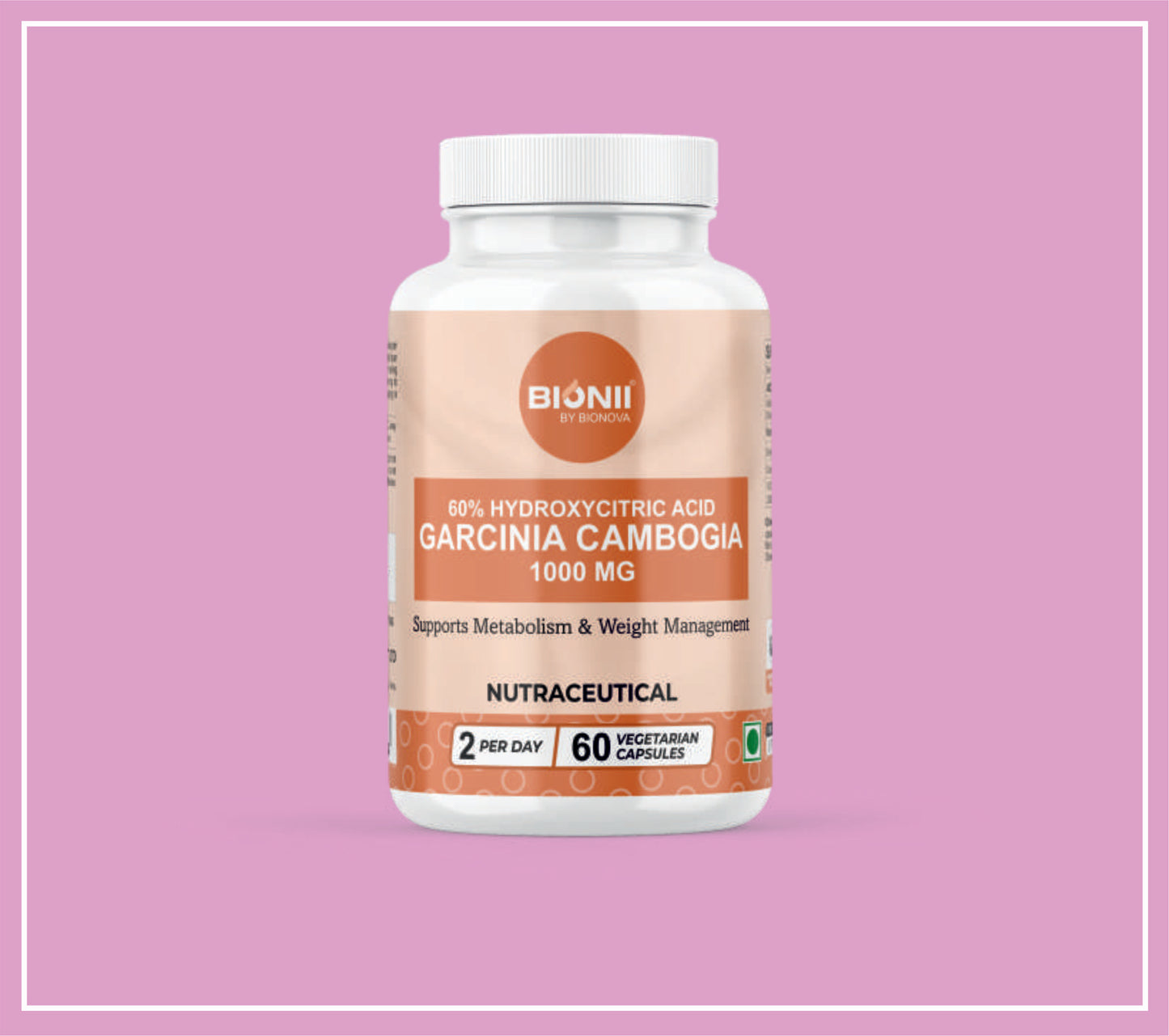 GARCINIA CAMBOGIA CAPS 60's (Garcinia Cambogia-1000 mg) by Bionova