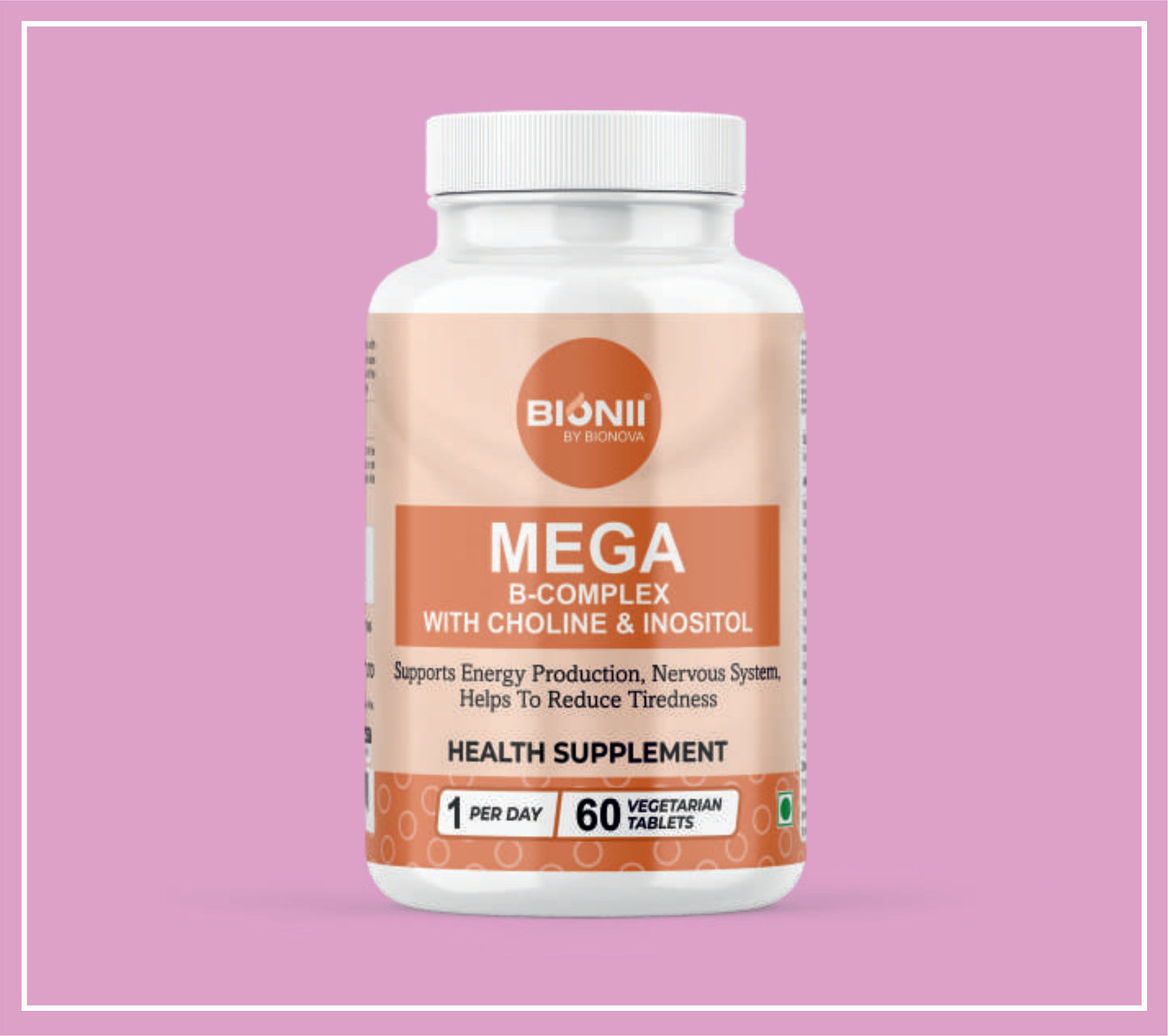 MEGA B-COMPLEX TABS 60'sby Bionova