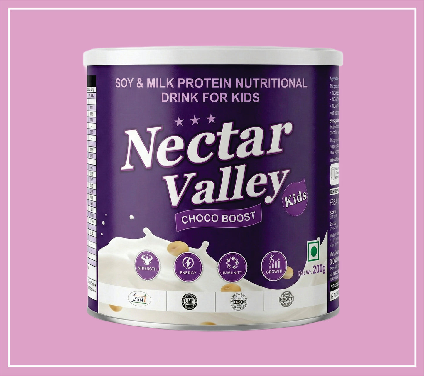 NECTAR VALLEY(CHOCOLATE) 200 g (Soy & Milk Protein with Fiber, Probiotics, Vitamins & Minerals) by Bionova